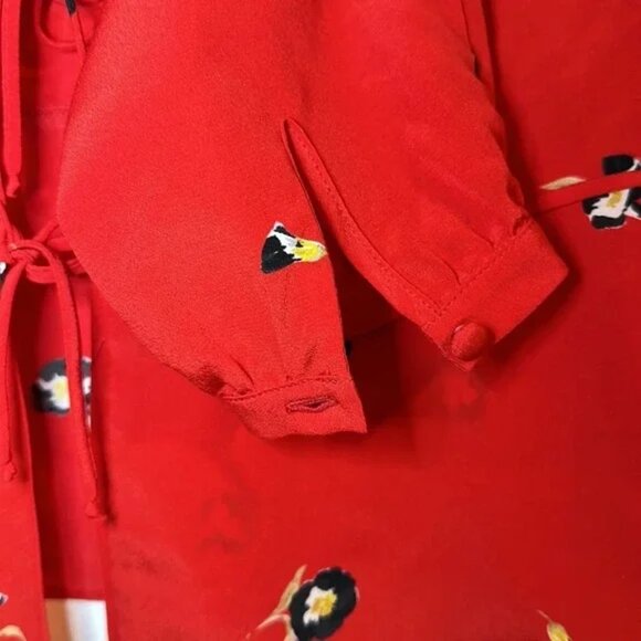 Intermix Kirsten Silk Top Open Tie Front - Picture 4 of 4